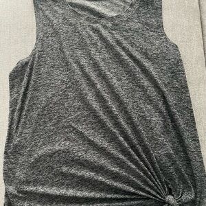 Beyond Yoga Heather grey “All for ties” Tank